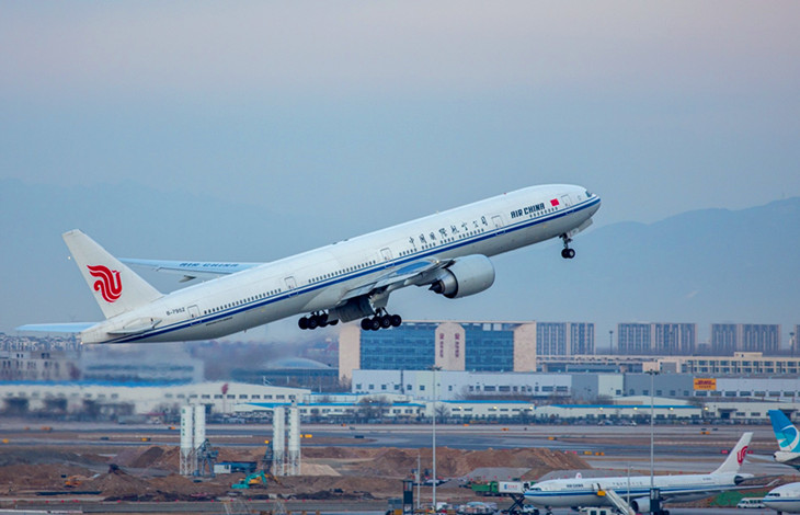 北京首都机场――国航起飞图